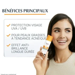 Oil control sun gel-crème visage SPF 50+ Eucerin – 50 ml