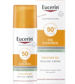 Oil control sun gel-crème visage SPF 50+ Eucerin – 50 ml
