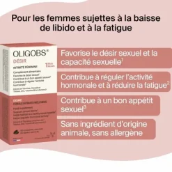 Oligobs désir intimité féminine Laboratoire CCD - boîte de 60 comprimés