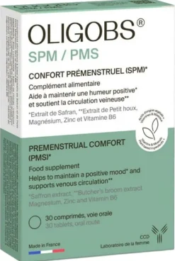 Oligobs SPM/PMS confort prémenstruel CCD - boîte de 30 comprimés