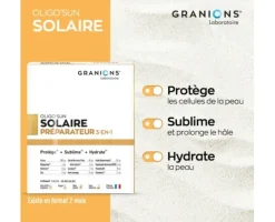 Oligo'sun solaire préparateur 3-en-1 Granions - boite de 30 gélules