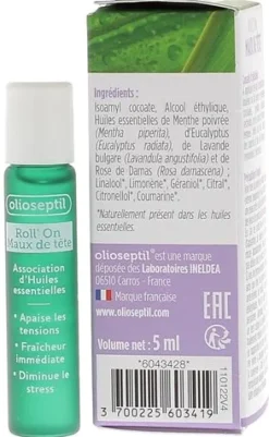 Olioseptil Roll-on maux de tête - roll-on de 5ml