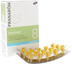 Oléocaps+ 8 drainage bio Pranarom - boîte de 30 capsules