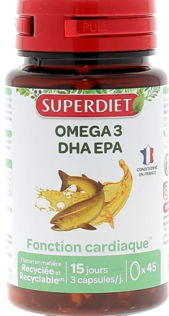 Omega 3 DHA EPA Super Diet - boite de 45 capsules