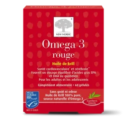 Omega 3 rouge New Nordic - boite de 60 gélules
