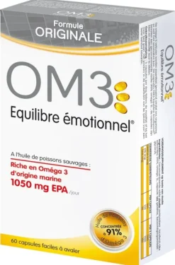 OM3 Equilibre émotionnel - boîte de 60 capsules