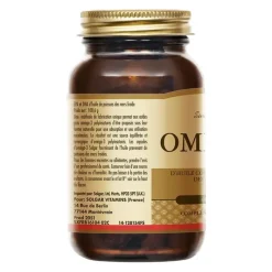 Oméga-3 cardiovasculaire Solgar - pot de 60 capsules
