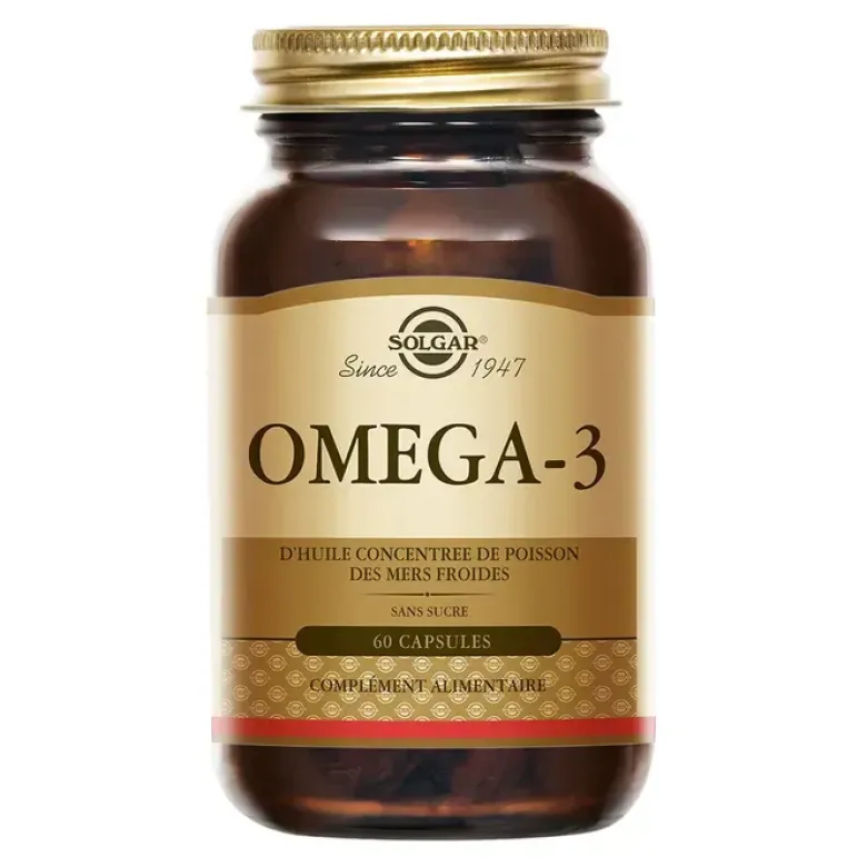 Oméga-3 cardiovasculaire Solgar - pot de 60 capsules