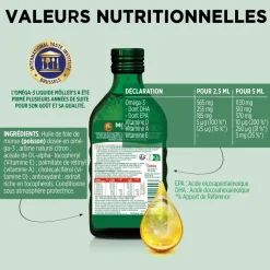 Oméga-3 huile de foie de morue sans arome Möller's - flacon de 250ml