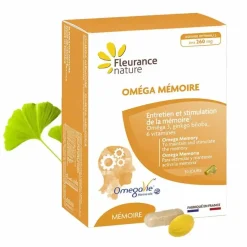 Oméga mémoire Fleurance nature - boîte de 30 capsules et 30 gélules