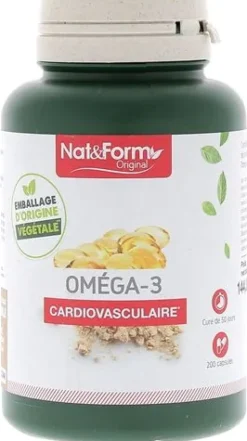 Oméga-3 Original Nat&Form - boite de 200 capsules