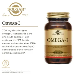 Oméga 3 Solgar - pot de 30 capsules