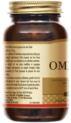 Oméga 3 Solgar - pot de 30 capsules