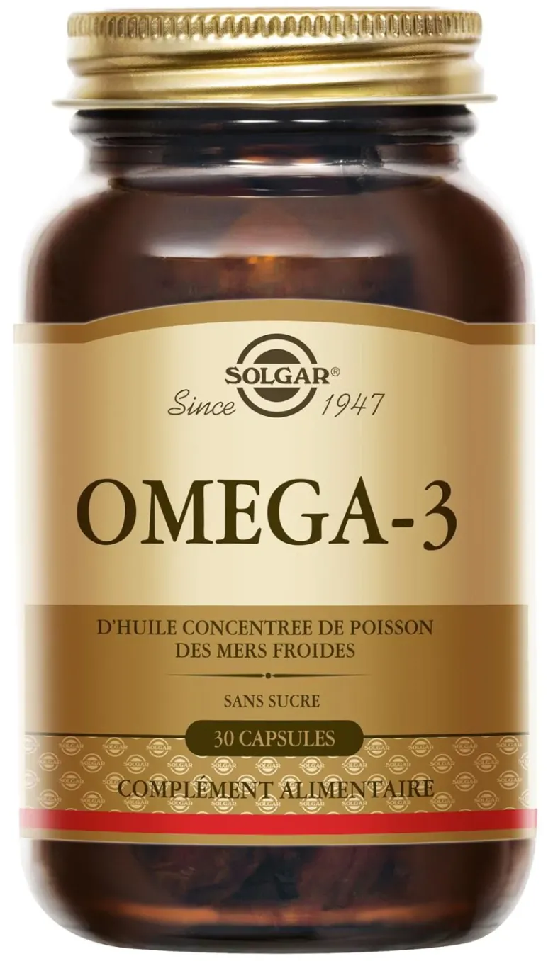Oméga 3 Solgar - pot de 30 capsules