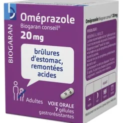 Oméprazole 20mg gélule gastrorésistante Biogaran
