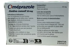 Oméprazole 20mg Zentiva