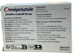 Oméprazole 20mg Zentiva
