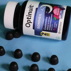 Optinuit gummies sommeil goût framboise Nutreov - pot de 60 gummies