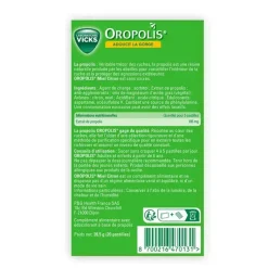 Oropolis propolis goût miel citron sans sucres Vicks - boite de 20 pastilles