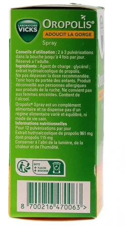 Oropolis spray gorge Vicks - spray de 20ml