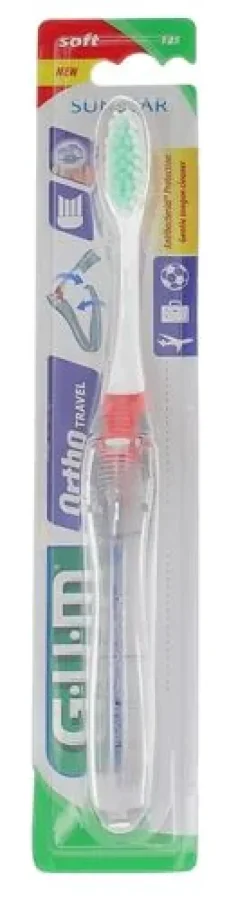 Ortho Travel Brosse à dents de voyage souple Gum - une brosse à dents
