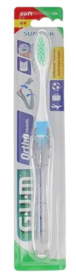 Ortho Travel Brosse à dents de voyage souple Gum - une brosse à dents
