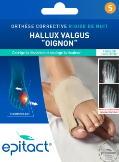 Orthèse corrective Hallux Valgus nuit Epitact - 1 unité taille S