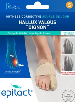 Orthèse corrective Hallux Valgus Taille S souple de jour Epitact - 1 unité