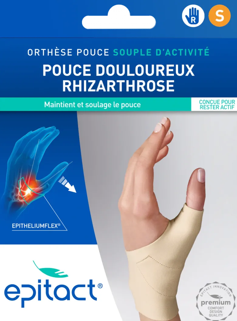Orthèse souple pouce droit taille S Epitact - 1 unité