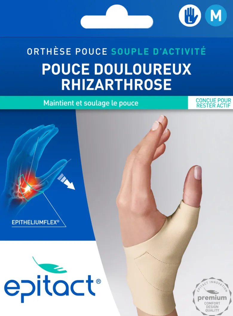 Orthèse souple Pouce Gauche taille M Epitact - 1 unité