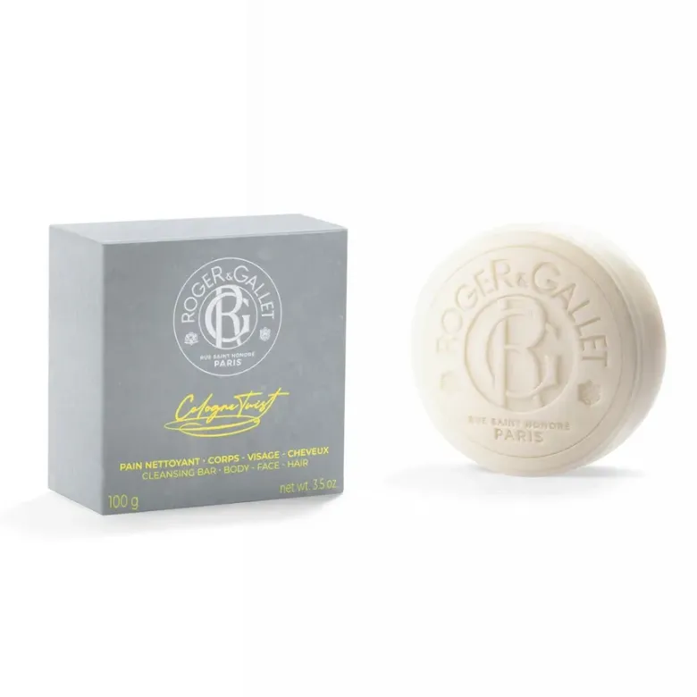 Pain nettoyant 3 en 1 Cologne Twist Roger & Gallet - pain de 100g