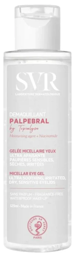 Palpebral Topialyse Démaquillant yeux SVR - flacon de 125 ml