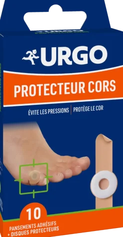 Pansements adhésifs protecteur cors Urgo - boîte de 10 pansements