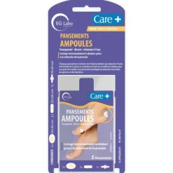 Pansements ampoules Care+ EG Labo - boite de 5 pansements