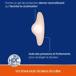 Pansements ampoules doigt et orteil petit format Urgo - 1 pansements hydrocolloïdes