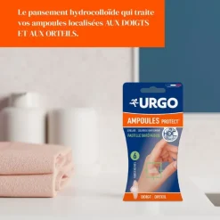Pansements ampoules doigt et orteil petit format Urgo - 1 pansements hydrocolloïdes