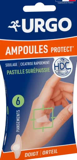 Pansements ampoules doigt et orteil petit format Urgo - 1 pansements hydrocolloïdes