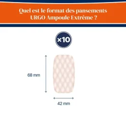 Pansements ampoules Extrême Urgo - boîte de 10 pansements