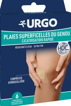 Pansements cicatrisation rapide plaies superficielles du genou Urgo - boite de 6 pansements