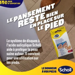 Pansements traitement Durillons Scholl - 4 emplâtres ultra-doux