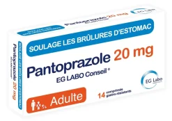 Pantoprazole 20 mg EG Labo – 14 comprimés gastro-résistants
