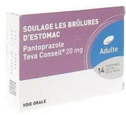 Pantoprazole 20 mg Teva Conseil – 14 comprimés