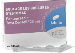 Pantoprazole 20 mg Teva Conseil – 7 comprimés