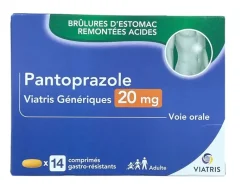 Pantoprazole 20 mg Viatris Générique