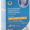 Paracétamol Vitamine C Phéniramine sans sucre Mylan – 8 sachets de 5 g
