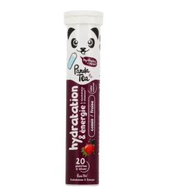 Pastilles hydratation et énergie goût cassis fraise Panda Tea - 20 pastilles effervescentes
