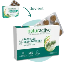 Pastilles respiratoires Naturactive - boite de 24 pastilles