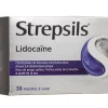 Pastille Strepsils lidocaïne – 36 pastilles