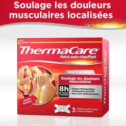Patch auto-chauffant 8h multi-zones ThermaCare - 3 patchs