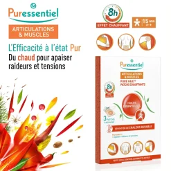 Patch chauffant articulations et muscles Puressentiel